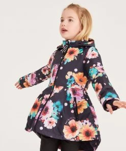 Baker By Ted Baker Navy Floral Rain Mac
