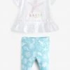 Baker By Ted Baker White Starfish T-Shirt And Leggings Set