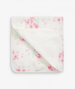 Baker By Ted Baker White Cluster Blanket -Baker by Ted Baker shop unnamed file 1071