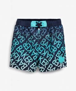 Baker By Ted Baker Navy Blue Ombre Swim Shorts