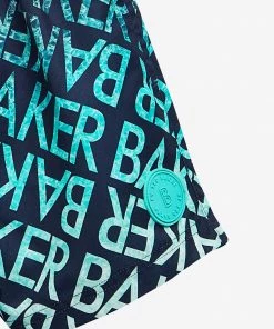 Baker By Ted Baker Navy Blue Ombre Swim Shorts -Baker by Ted Baker shop unnamed file 1103 scaled