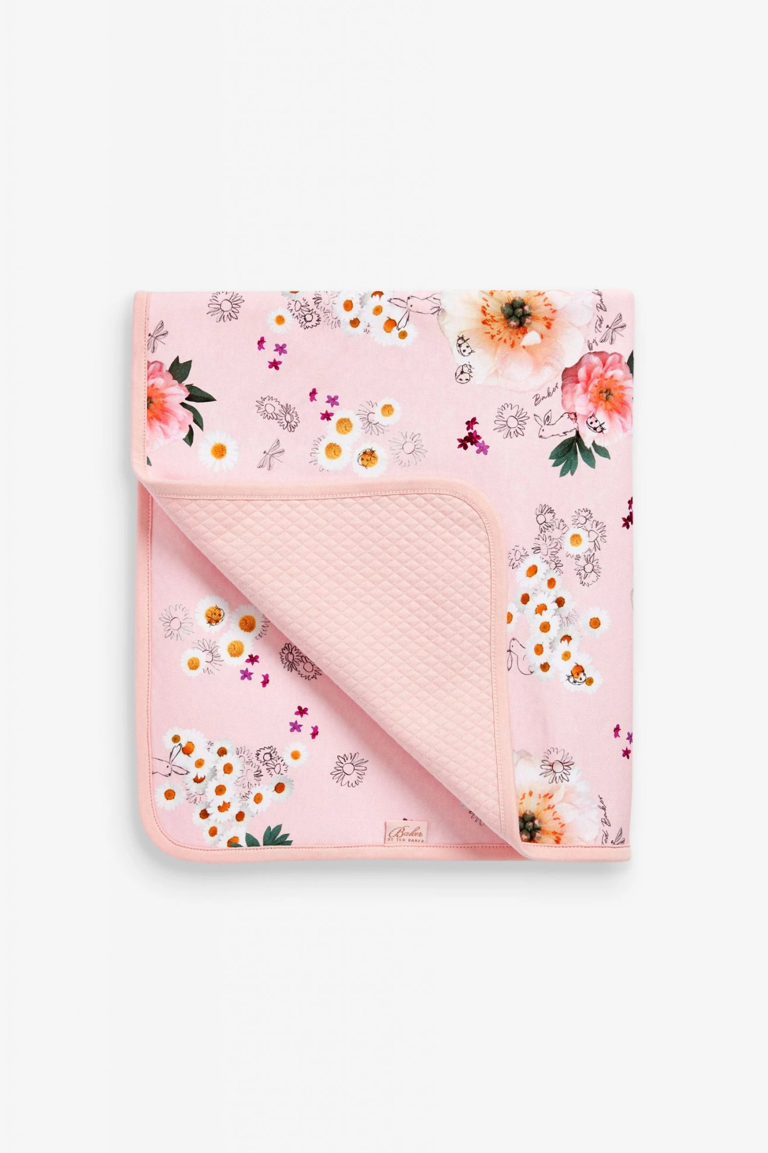 Baker By Ted Baker Pink Daisy Blanket 1 Baker By Ted Baker Pink Daisy Blanket