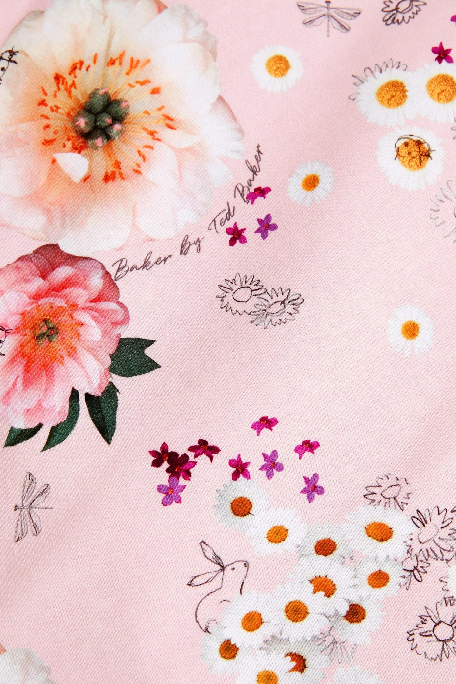 Baker By Ted Baker Pink Daisy Blanket 2 Baker By Ted Baker Pink Daisy Blanket - Image 2