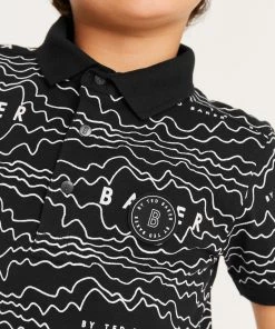 Baker By Ted Baker Black Printed Polo Shirt -Baker by Ted Baker shop unnamed file 1157 scaled