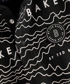 Baker By Ted Baker Black Printed Polo Shirt -Baker by Ted Baker shop unnamed file 1160 scaled