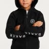 Baker By Ted Baker Black Panelled Hoodie