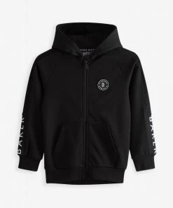 Baker By Ted Baker Black Panelled Hoodie -Baker by Ted Baker shop unnamed file 1174 scaled