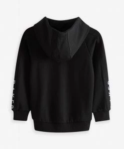 Baker By Ted Baker Black Panelled Hoodie -Baker by Ted Baker shop unnamed file 1175 scaled