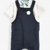 Baker By Ted Baker Navy Blue Dungarees Set