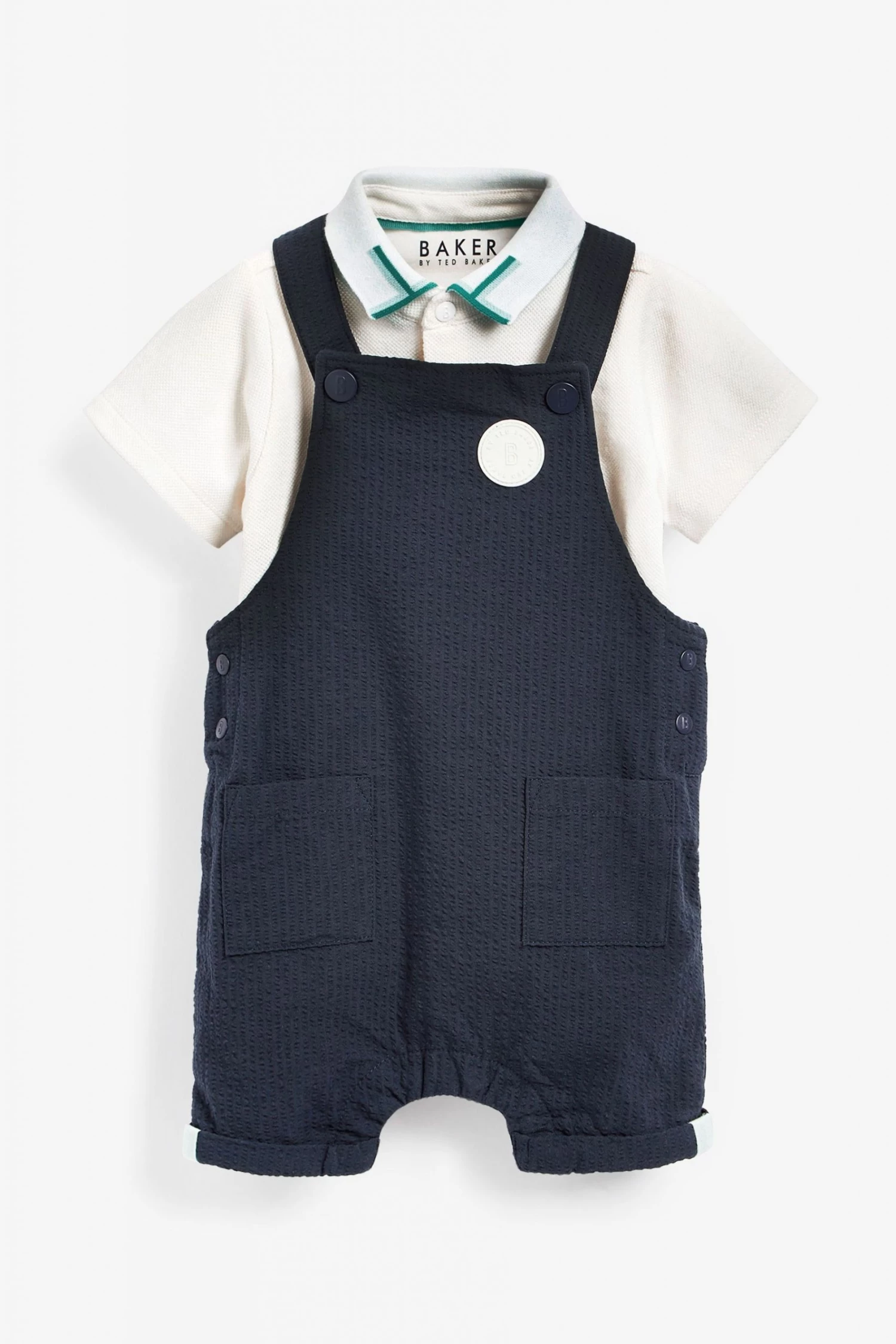 Baker By Ted Baker Navy Blue Dungarees Set 1 Baker By Ted Baker Navy Blue Dungarees Set