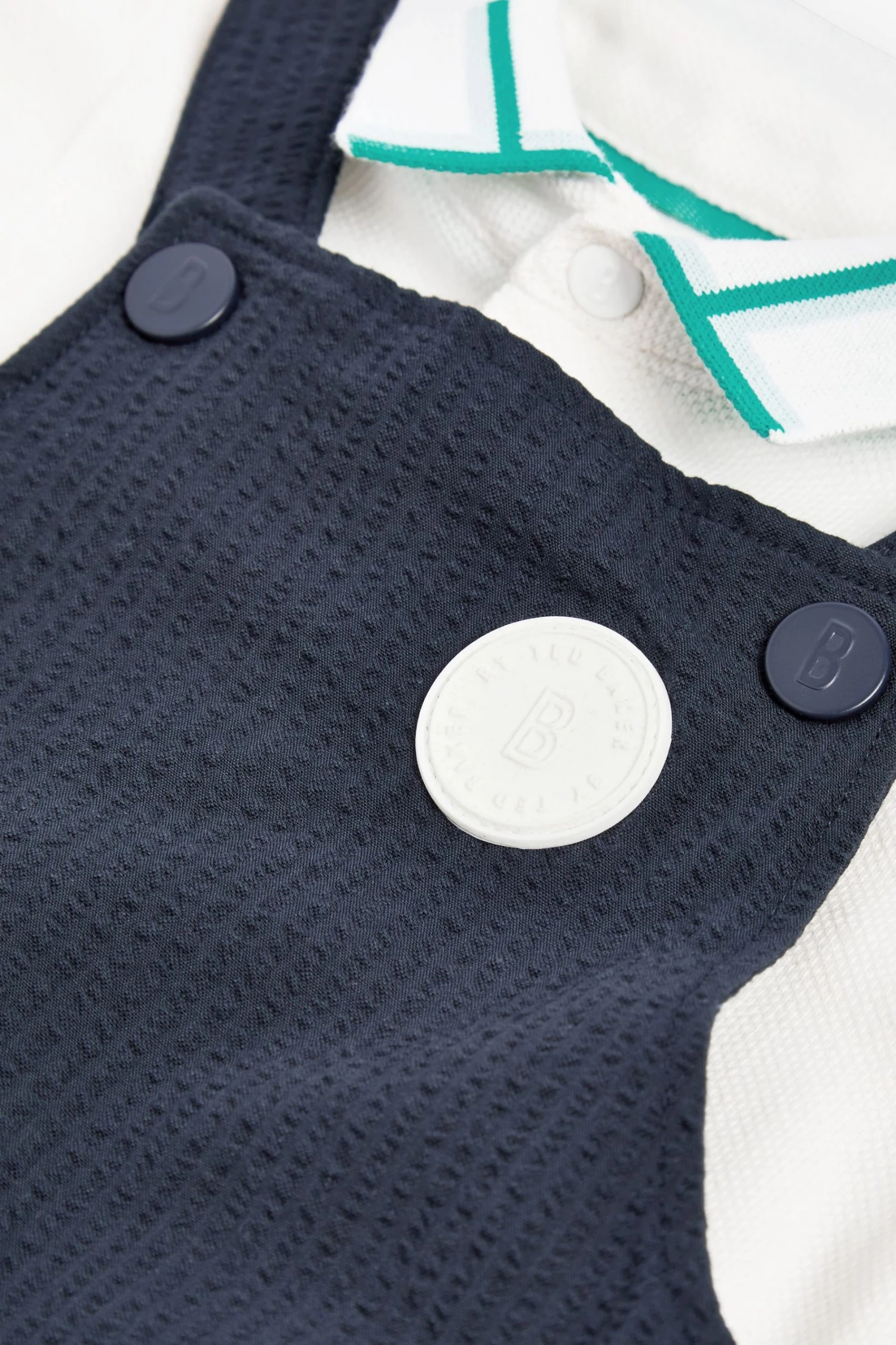 Baker By Ted Baker Navy Blue Dungarees Set 3 Baker By Ted Baker Navy Blue Dungarees Set - Image 3