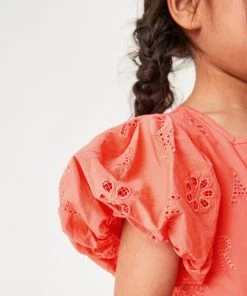 Baker By Ted Baker Girls Orange Broderie Playsuit -Baker by Ted Baker shop unnamed file 1237 scaled