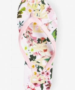 Baker By Ted Baker Pink Floral Flip Flops -Baker by Ted Baker shop unnamed file 1246 scaled