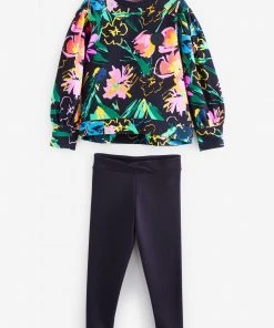 Baker By Ted Baker Navy Floral Sweater And Leggings Set -Baker by Ted Baker shop unnamed file 126 scaled