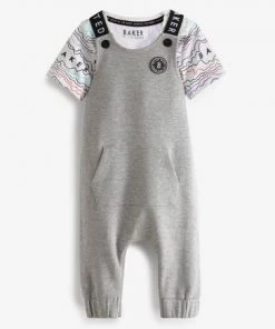 Baker By Ted Baker Grey Dungaree Set -Baker by Ted Baker shop unnamed file 1264