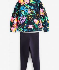 Baker By Ted Baker Navy Floral Sweater And Leggings Set -Baker by Ted Baker shop unnamed file 127 scaled