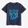 Baker By Ted Baker Navy Blue Lion Short Sleeve T-Shirt