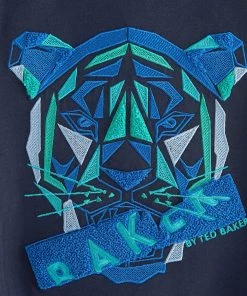 Baker By Ted Baker Navy Blue Lion Short Sleeve T-Shirt -Baker by Ted Baker shop unnamed file 1280 scaled