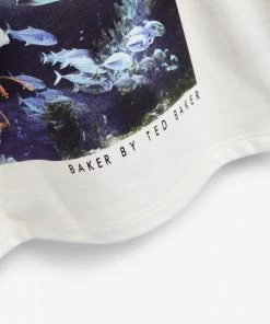 Baker By Ted Baker White Turtle Graphic T-Shirt -Baker by Ted Baker shop unnamed file 1289 scaled