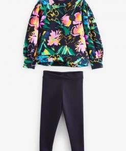 Baker By Ted Baker Navy Floral Sweater And Leggings Set -Baker by Ted Baker shop unnamed file 129