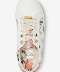 Baker By Ted Baker White Floral Trainers -Baker by Ted Baker shop unnamed file 1293 scaled