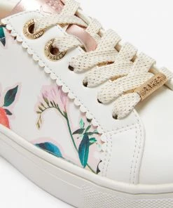 Baker By Ted Baker White Floral Trainers -Baker by Ted Baker shop unnamed file 1294 scaled
