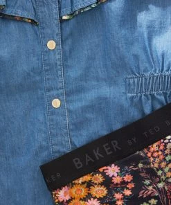 Baker By Ted Baker Blue Chambray Blouse And Leggings Set -Baker by Ted Baker shop unnamed file 134 scaled
