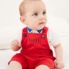 Baker By Ted Baker Baby Boy Red Dungaree Set