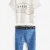 Baker By Ted Baker Blue Graphic T-Shirt And Leggings Set