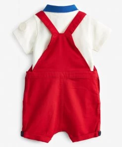 Baker By Ted Baker Baby Boy Red Dungaree Set -Baker by Ted Baker shop unnamed file 1364 scaled