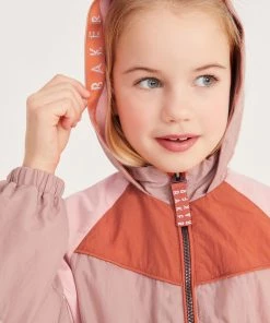 Baker By Ted Baker Pink Colourblock Rain Mac Jacket