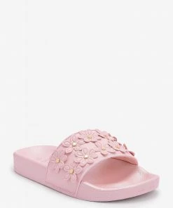 Baker By Ted Baker Pink Embossed Sliders