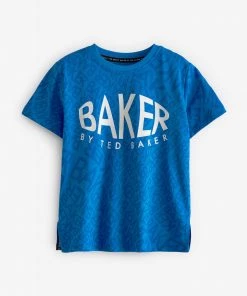 Baker By Ted Baker Boys Blue Graphic T-Shirt -Baker by Ted Baker shop unnamed file 1416 scaled