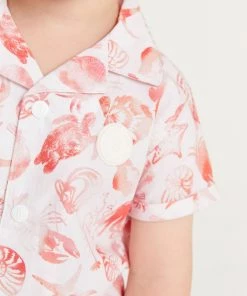 Baker By Ted Baker White Shell Print Shirt -Baker by Ted Baker shop unnamed file 1424 scaled