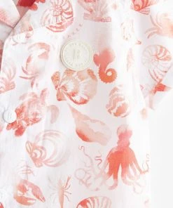 Baker By Ted Baker White Shell Print Shirt -Baker by Ted Baker shop unnamed file 1427 scaled