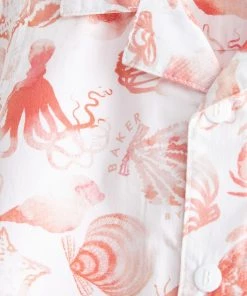 Baker By Ted Baker White Shell Print Shirt -Baker by Ted Baker shop unnamed file 1428 scaled