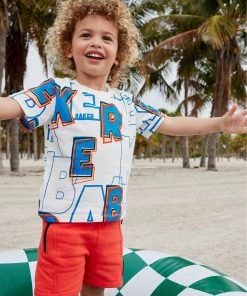 Baker By Ted Baker White Letter Print T-Shirt