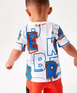 Baker By Ted Baker White Letter Print T-Shirt -Baker by Ted Baker shop unnamed file 1442 scaled