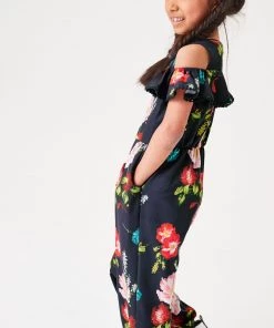 Baker By Ted Baker Navy Blue Floral Jumpsuit -Baker by Ted Baker shop unnamed file 1459 scaled