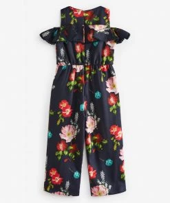 Baker By Ted Baker Navy Blue Floral Jumpsuit -Baker by Ted Baker shop unnamed file 1461 scaled
