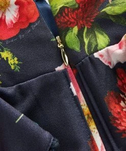 Baker By Ted Baker Navy Blue Floral Jumpsuit -Baker by Ted Baker shop unnamed file 1463 scaled