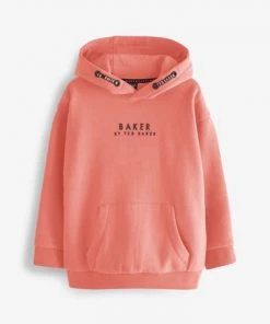 Baker By Ted Baker Overhead Hoodie Pink -Baker by Ted Baker shop unnamed file 1477