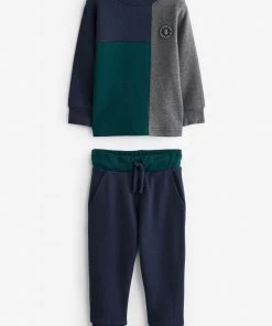 Baker By Ted Baker Block Colour LS Top & Jogger Set