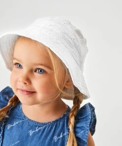 Baker By Ted Baker White Broderie Bucket Hat