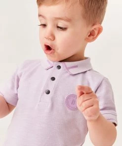 Baker By Ted Baker Lilac Polo Shirt -Baker by Ted Baker shop unnamed file 1498 scaled