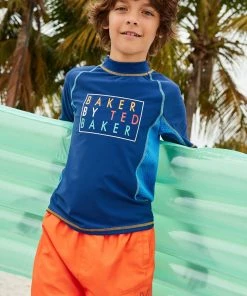 Baker By Ted Baker Navy Blue Rash Vest