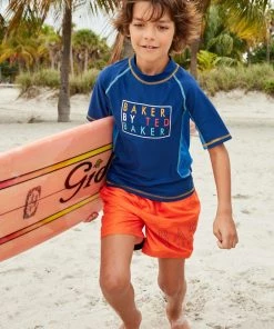 Baker By Ted Baker Navy Blue Rash Vest -Baker by Ted Baker shop unnamed file 1509 scaled