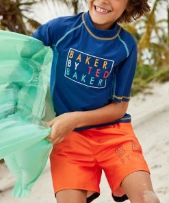 Baker By Ted Baker Navy Blue Rash Vest -Baker by Ted Baker shop unnamed file 1511 scaled