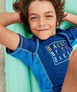 Baker By Ted Baker Navy Blue Rash Vest -Baker by Ted Baker shop unnamed file 1515 scaled