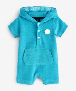 Baker By Ted Baker Blue Towelling Romper
